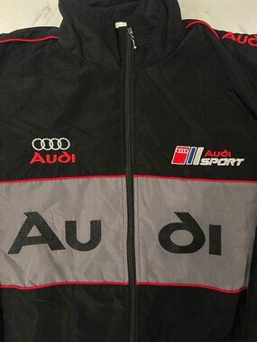 Kids Racing Jacket Audi | Jackets & Coats | Audi F Racing Jacket Black Vintage Style ...
